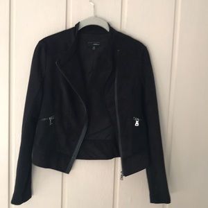 Adorable Moto Style Faux Suede Jacket
